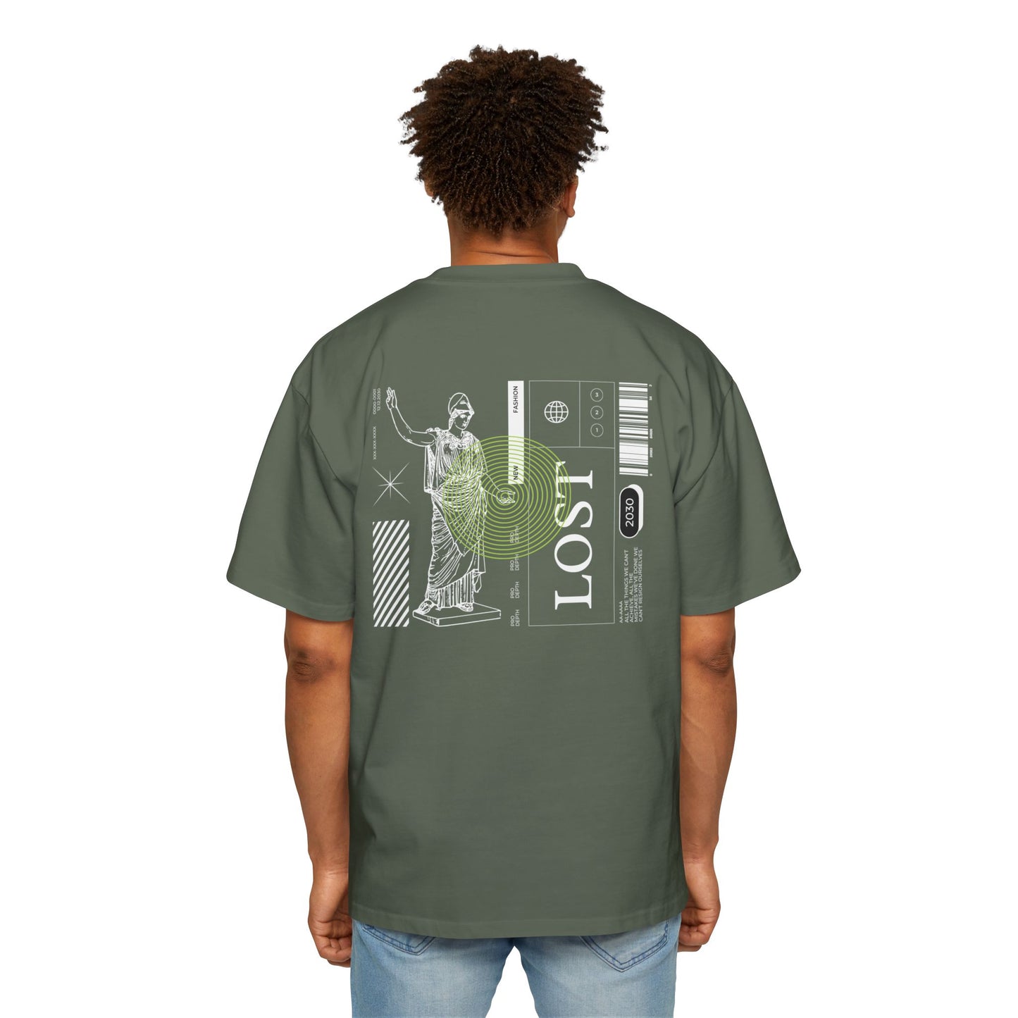 Pro Depth Men's Heavy Oversized Tee - Lost Design