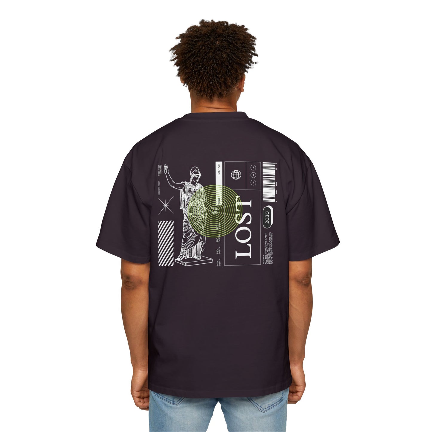 Pro Depth Men's Heavy Oversized Tee - Lost Design